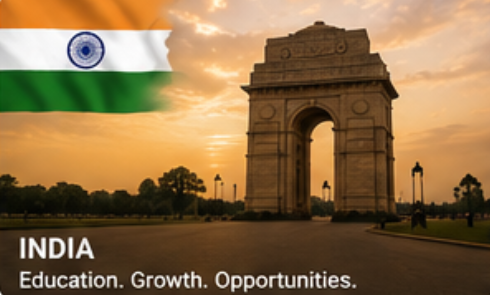 India Gate, New Delhi โ iconic monument representing India study abroad destination